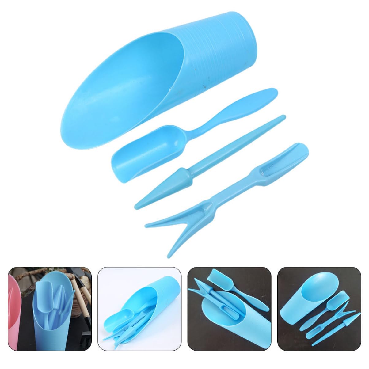 Gardening Tools Hand - 4 sztuk/zestaw, plastikowe trwałe wiadro łopata