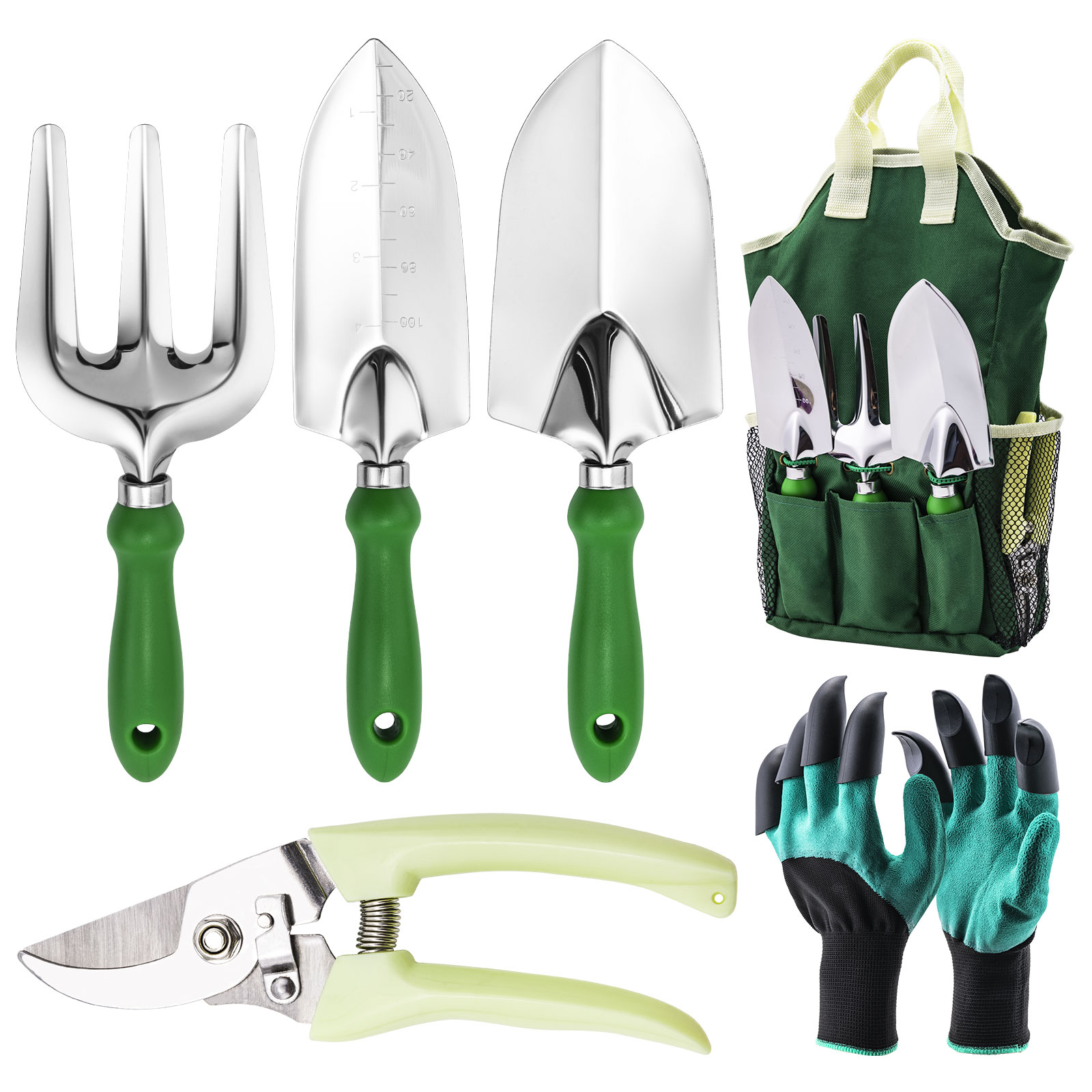 Gardening Tools Trowel - Zestaw narzędzi ogrodniczych Goture, zawierający nożyce