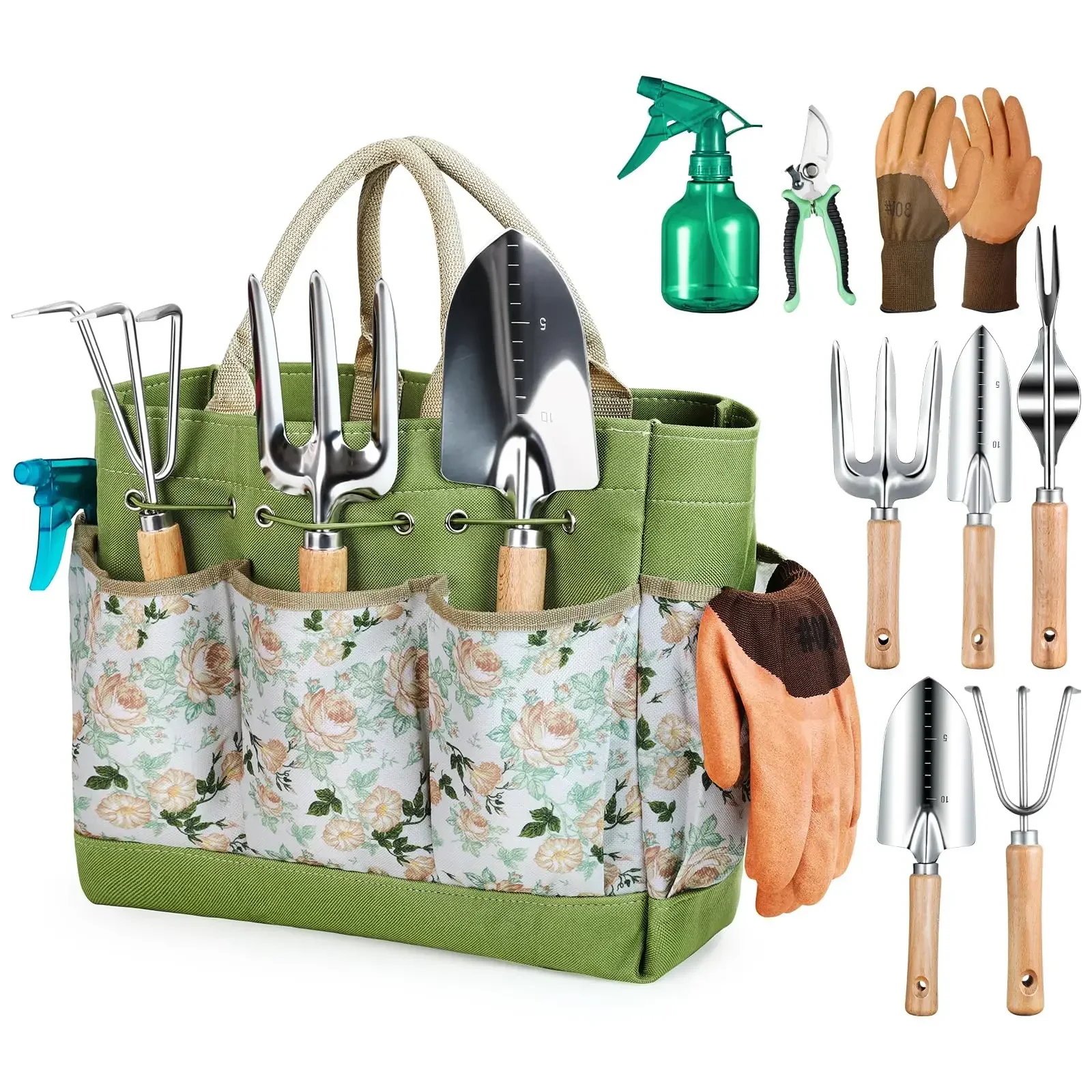 Gardening Tools Gloves - Narzędzia ogrodnicze 9-częściowe wytrzymałe narzędzia ręczne