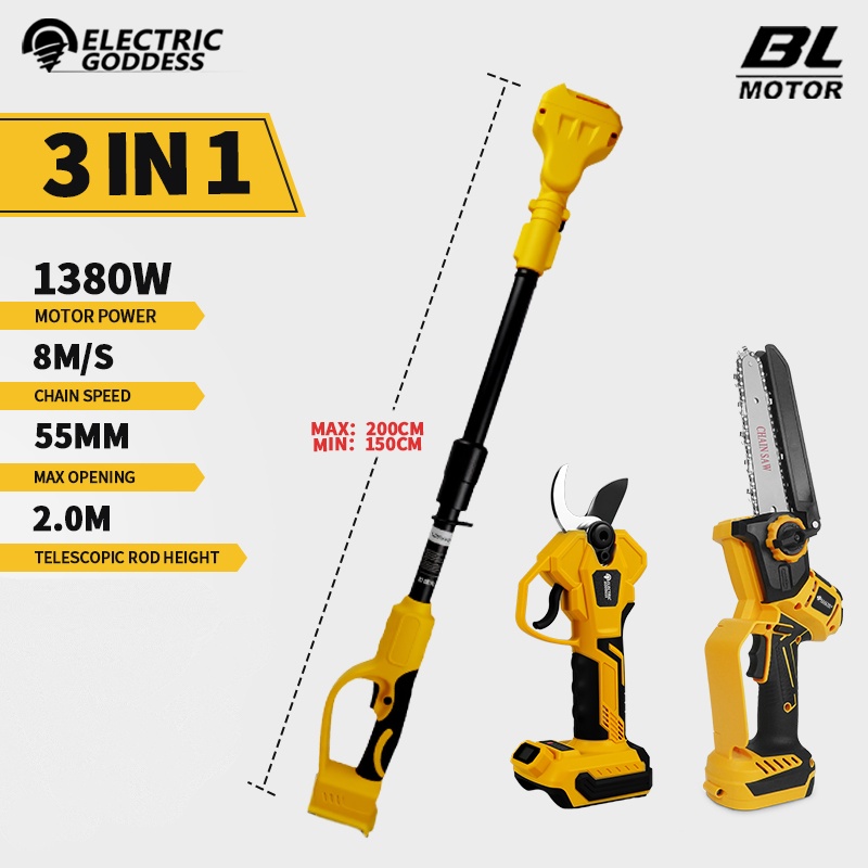 Gardening Tools Basic - Akumulatorowa pilarka elektryczna bezszczotkowa 6 cali