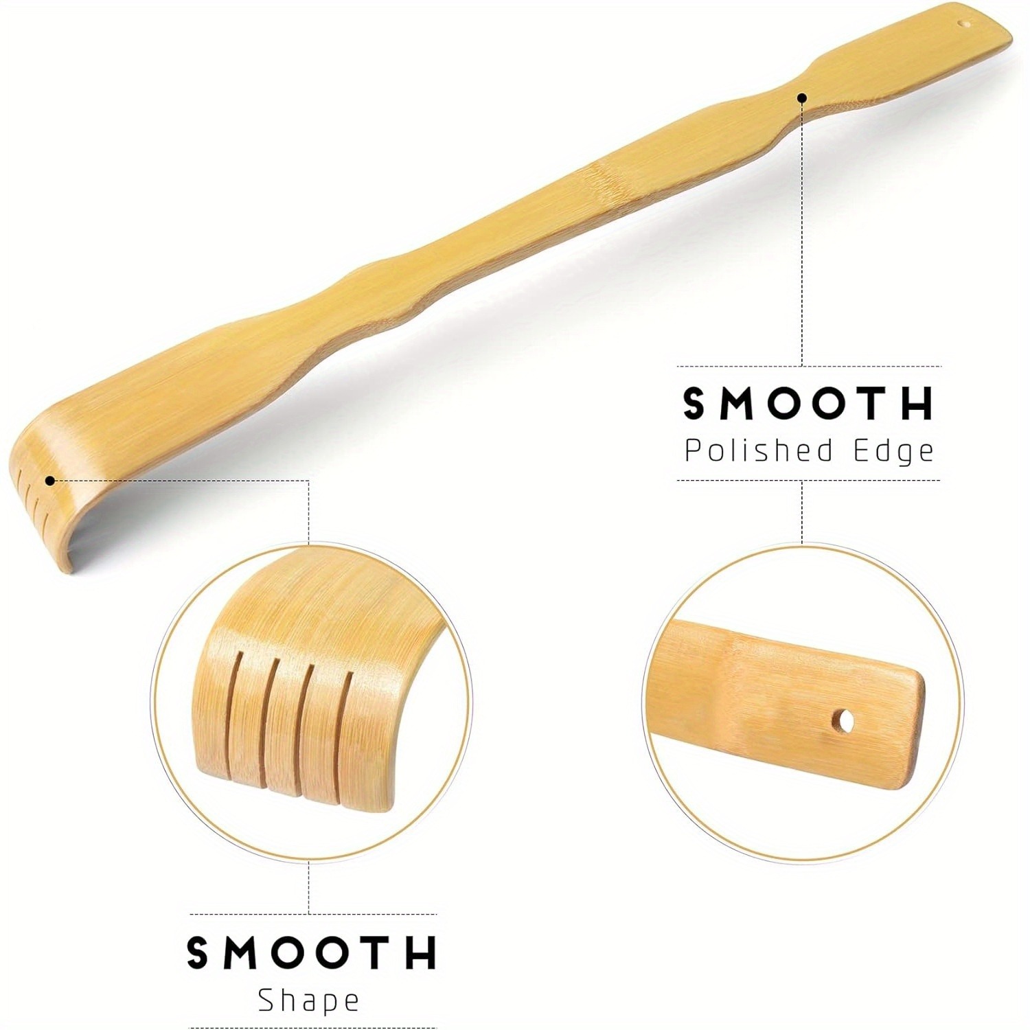 Gardening Tools Long Handle - Bambusowy drapak do pleców – naturalne