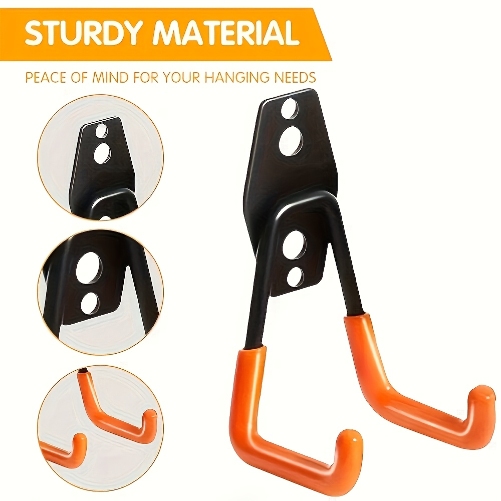 Gardening Tools Storage - 1 szt. Wytrzymałe stalowe haczyki ścienne