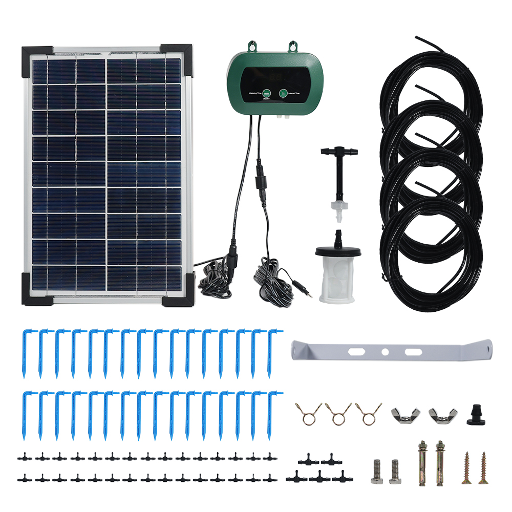 Drip Irrigation Kit - Sprzęt do hydroponiki solarnej, mikropompy kropelkowe,