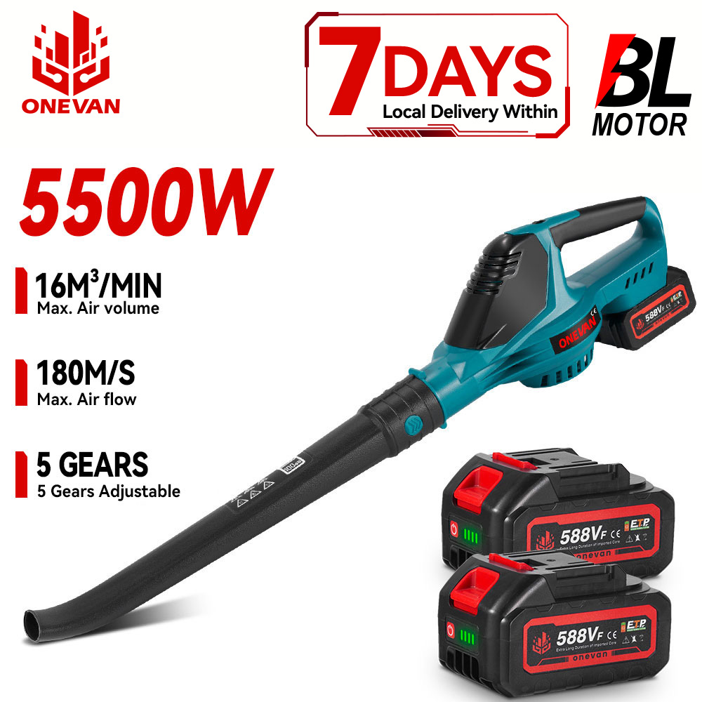 Gardening Tools Battery Powered - ​ ONEVAN 5500W Bezszczotkowy Elektryczny Dmuchawa