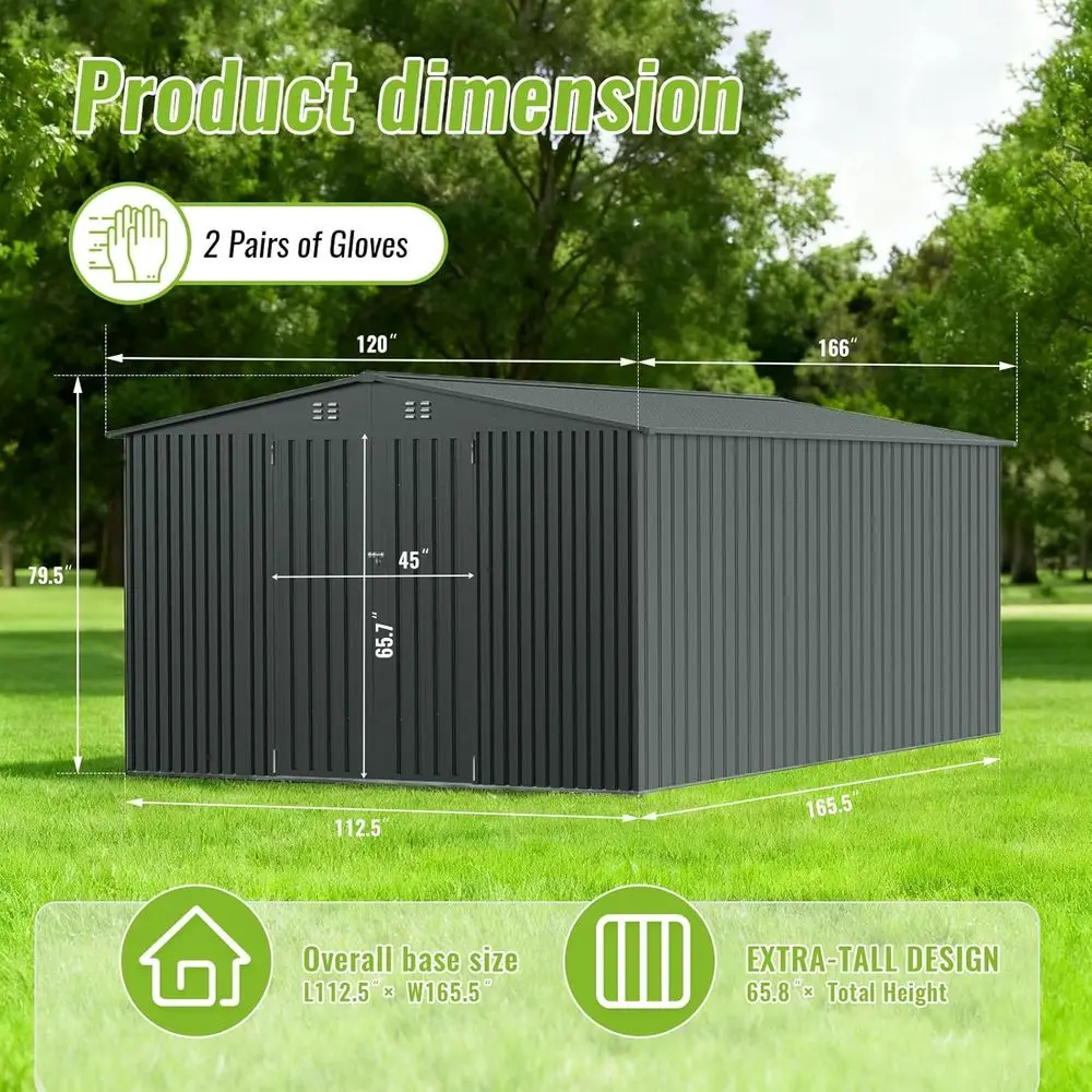 Wytrzymała metalowa szopa ogro – Gardening Tools Storage recenzja i cena