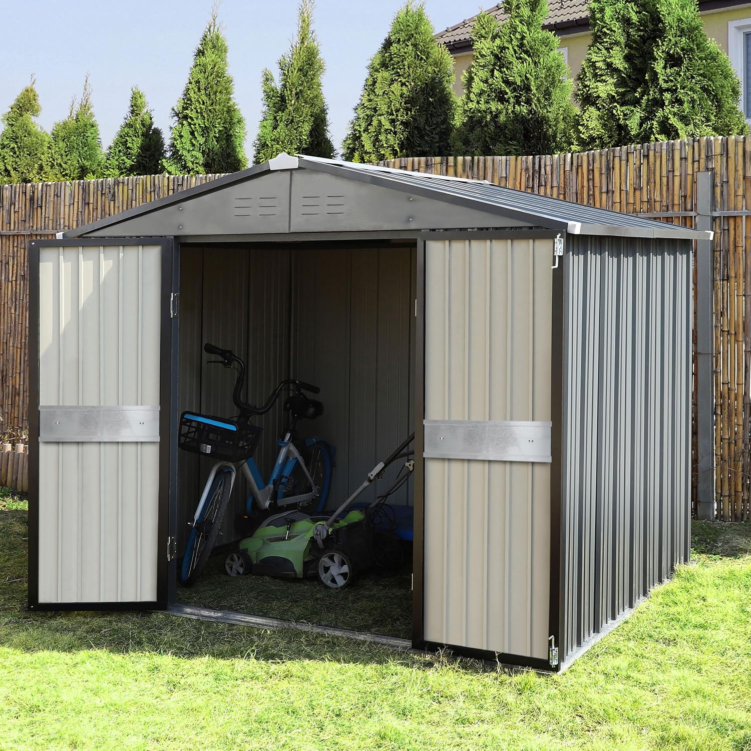 Szopa ogrodowa 3 x 3 m z podwó – Gardening Tools Storage recenzja i cena