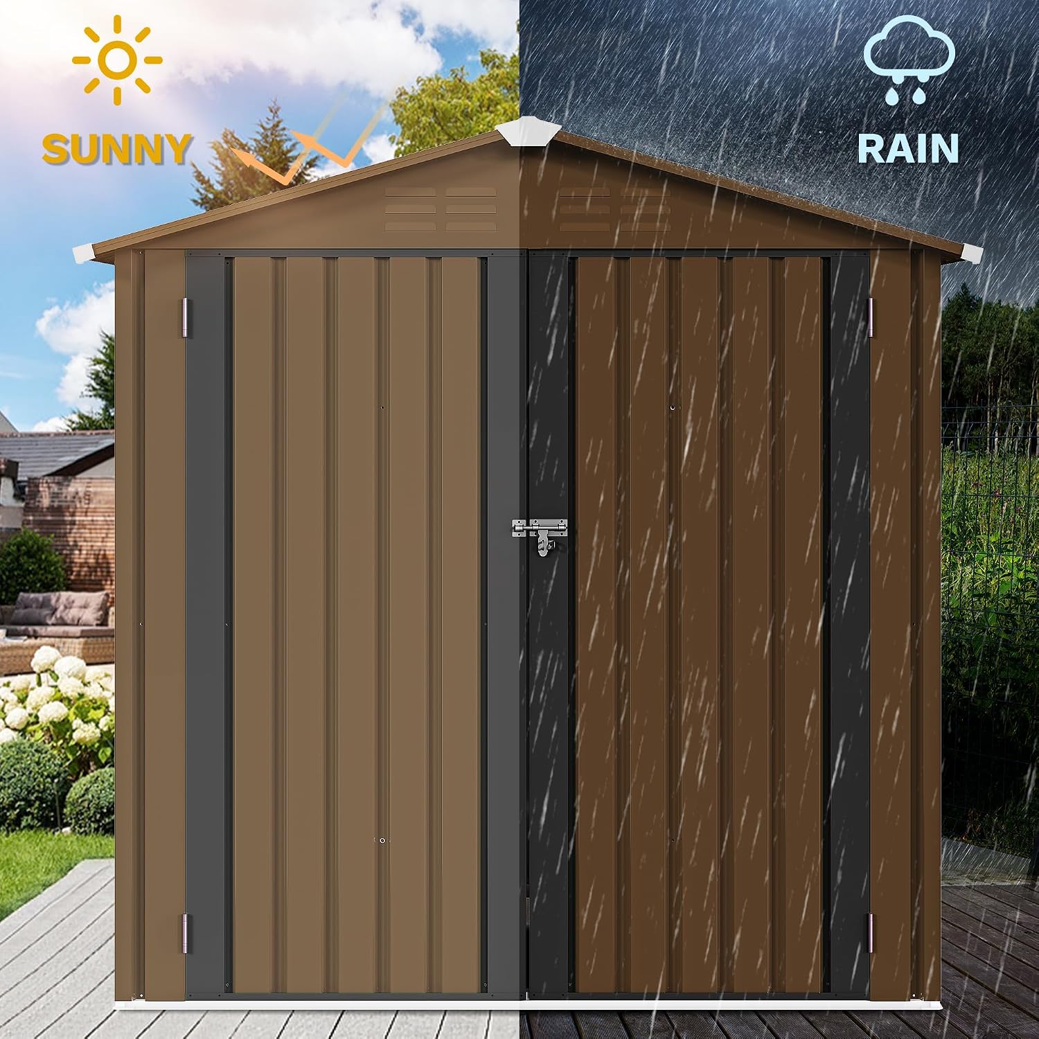 Metalowy schowek ogrodowy 6x4  – Gardening Tools Storage recenzja i cena