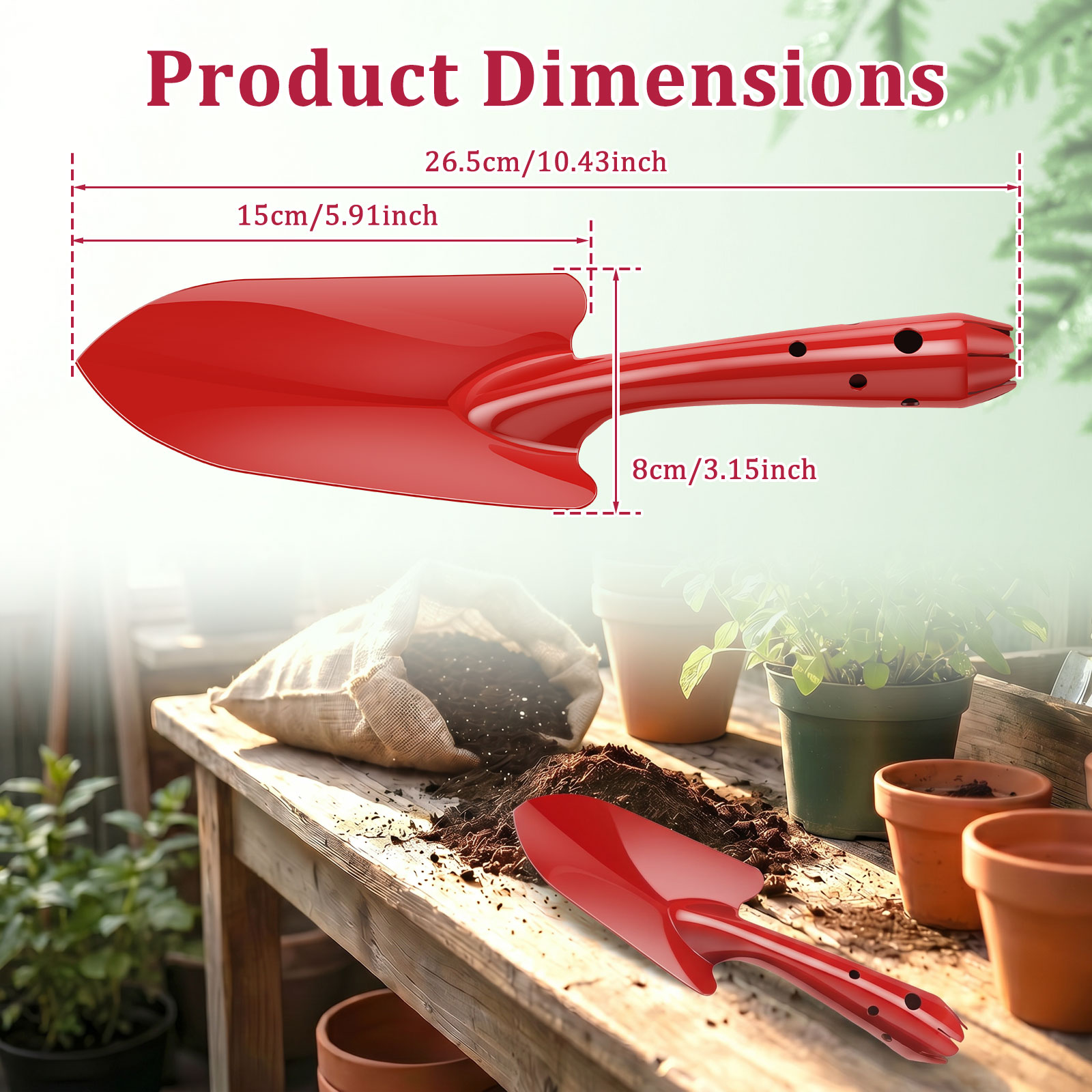 Łopatka ogrodowa odporna na rd – Gardening Tools Trowel recenzja i cena
