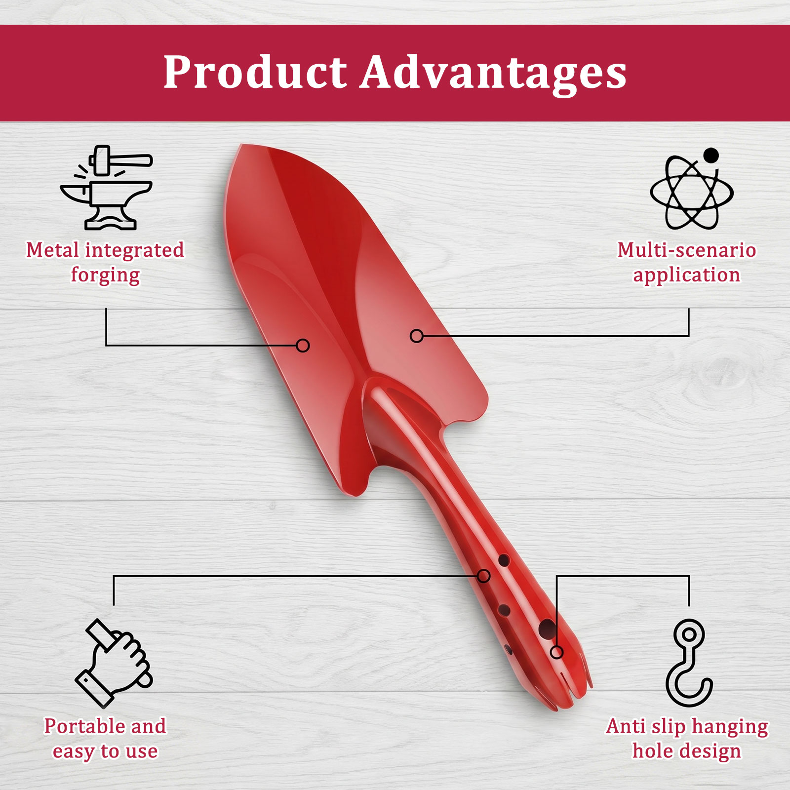 Łopatka ogrodowa odporna na rd – Gardening Tools Trowel recenzja i cena