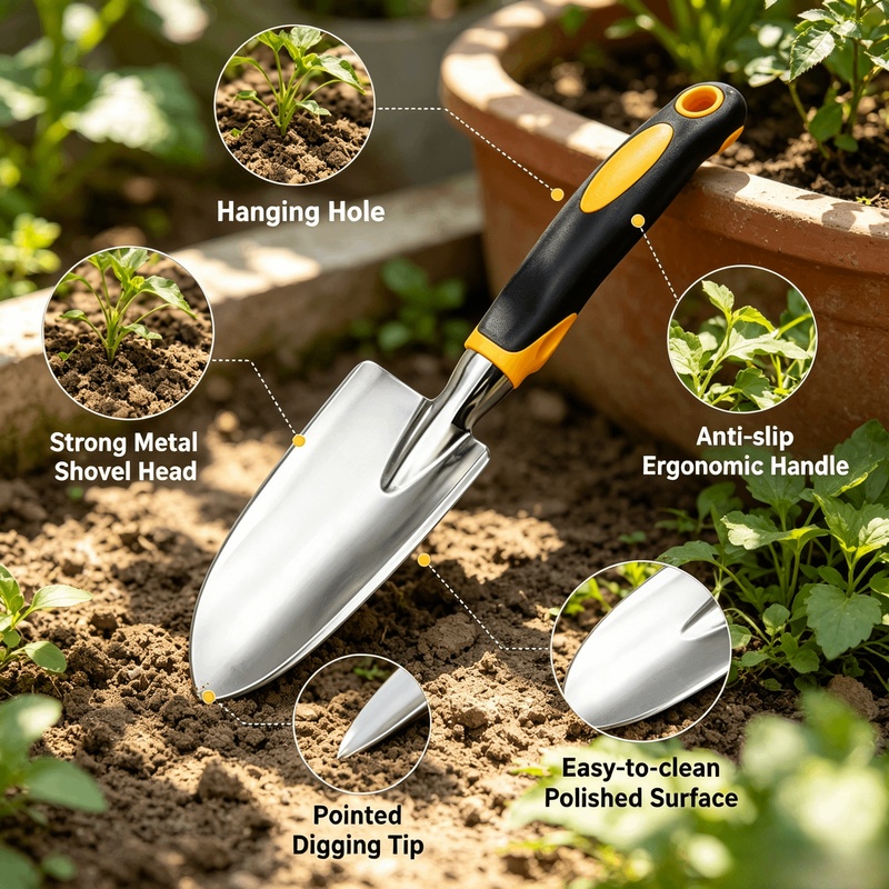 Wytrzymała łopatka ręczna ze s – Gardening Tools Trowel recenzja i cena