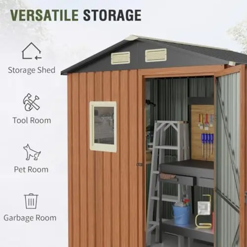 Szopa ogrodowa 6x4 stopy, zamy – Gardening Tools Storage recenzja i cena